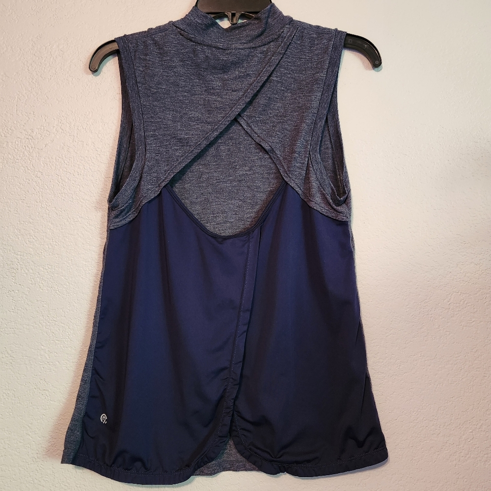 Champion mock neck cut out back